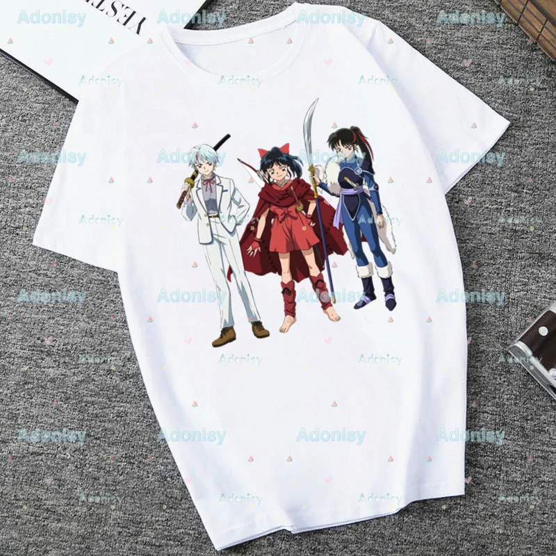 

Inuyasha Harajuku Style Graphic Tops Kawaii Female T-shirt,Drop Ship Shirts for Women