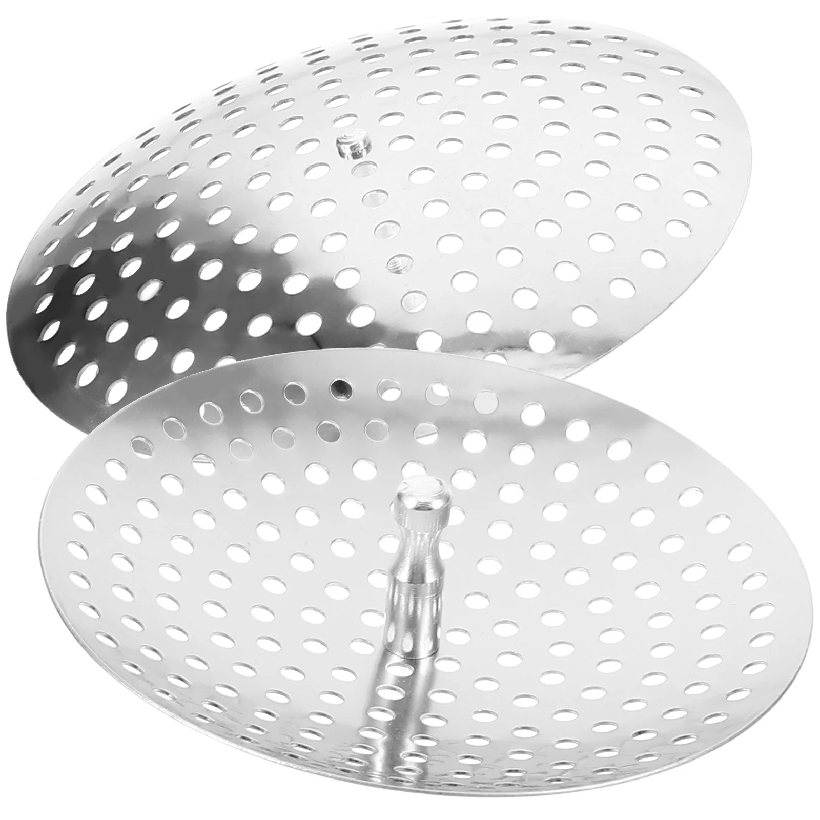 

2pcs Kitchen Sink Strainers Bathroom Stainless Steel Sink Drain Hair Catcher Metal Drain Catchers