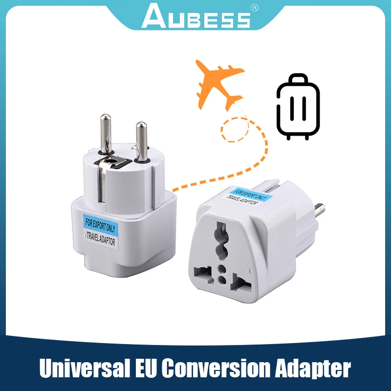 

Universal EU Plug Adapter International AU UK US To EU Euro KR Travel Adapter Electrical Plug Converter Power Socket Wholesale