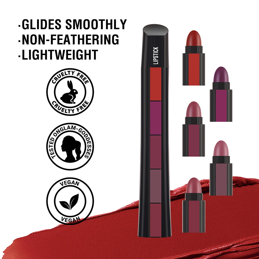 

Multicolor Matte Lipsticks Waterproof No-fading Lip Gloss Valentine's Day Gift