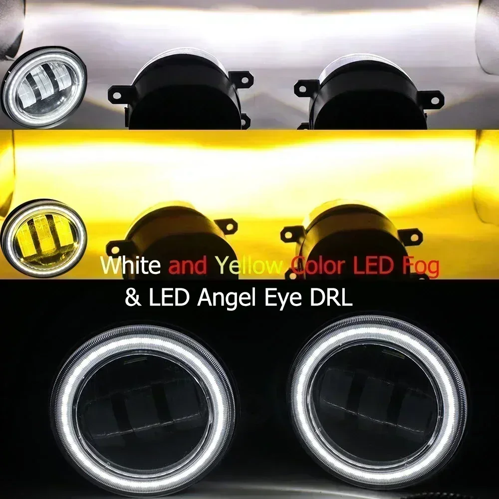 2 шт. обновленные светодиодные противотуманные фары Angel Eyes для Ford C-MAX S-MAX Grand C-max противотуманные фары дальнего света с линзами DRL автомобиля PTF 40 Вт 12 В (art.: 3920cc491cd86) - 3920cc491cd86