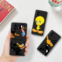 tweety bird daffy duck porky pig phone case for samsung galaxy a52 a21s a02s a12 a31 a81 a10 a30 a32 a50 a80 a71 a51 5g