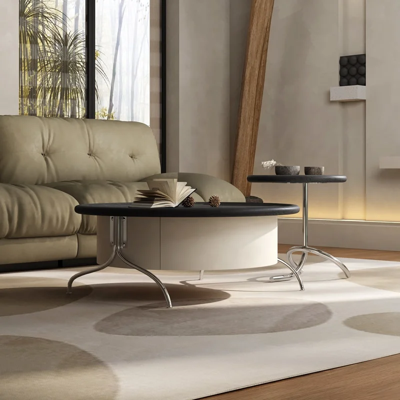 Журнальный столик Foshan Moodern для гостиной журнальный с местом хранения круглый