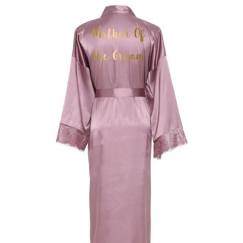 Silk Satin Lace Robes White Bridesmaid Bride Wedding Long Robe Bathrobe Plus Size Maid of Honor Gown Pajamas Green