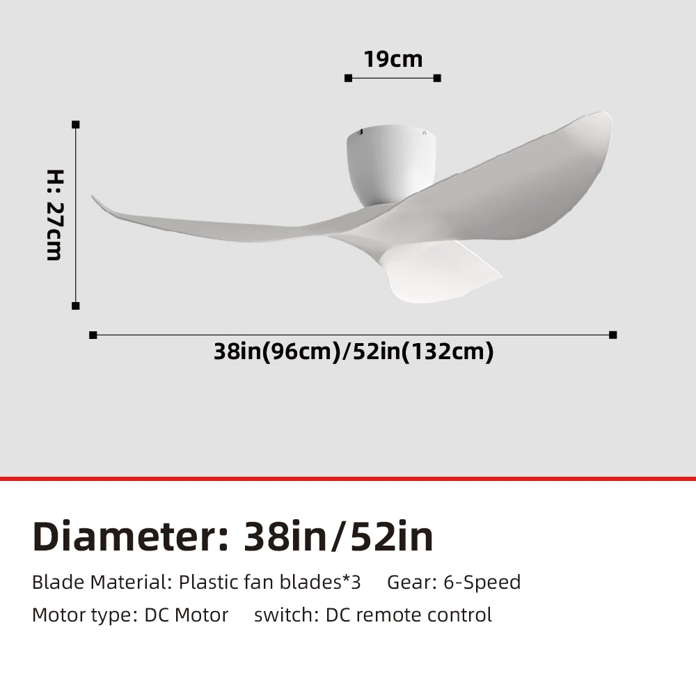 

FUMANJIA потолочный вентилятор 38/52 дюйма