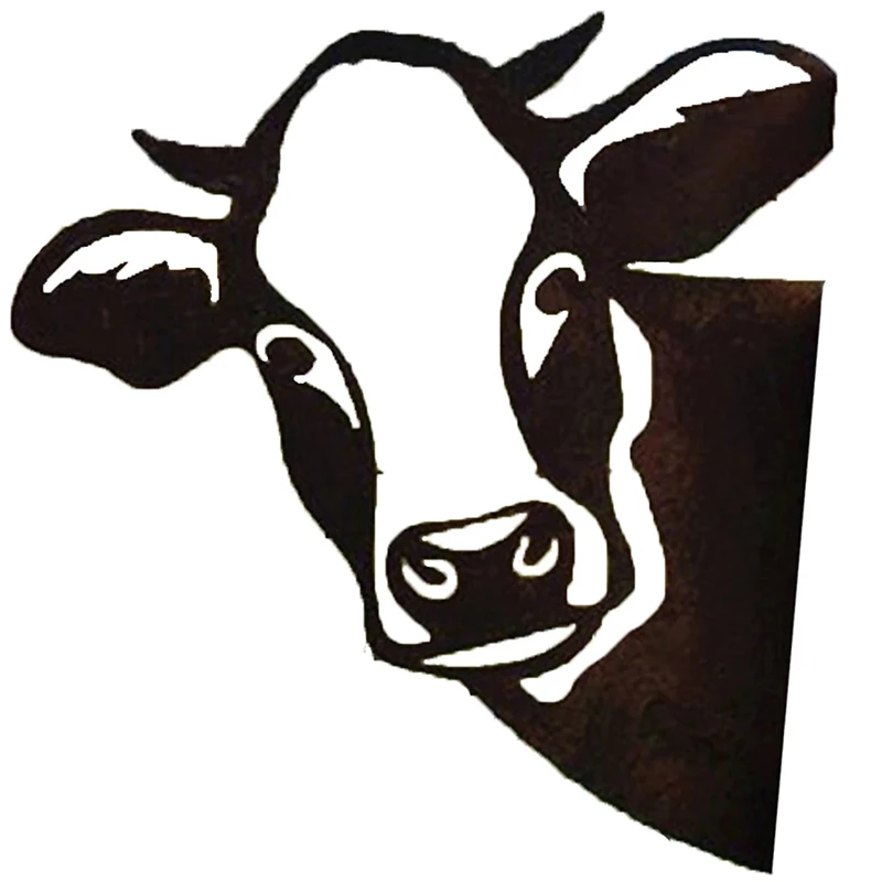 

Farm Cow Metal Garden Statues Garden Decoration Outdoor Garden Backyard Lawn Stakes Metal Cow Yard Decoration Gift