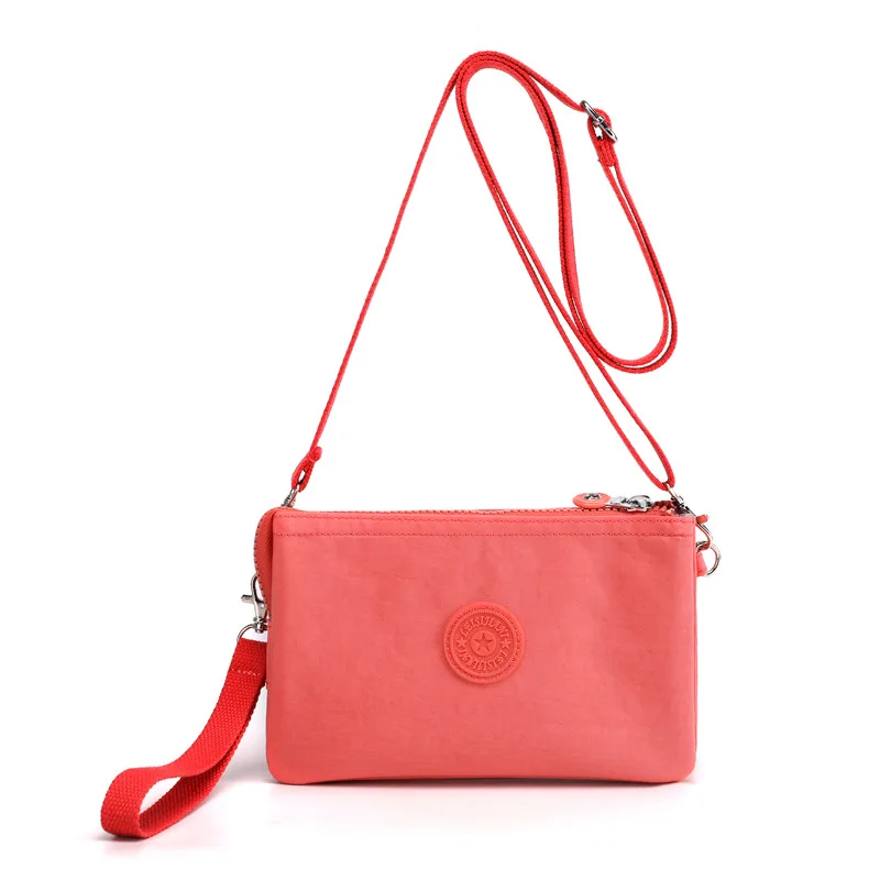 

2022 Canvas Women's Crossbody Bag Trend Small Shoulder Handbag Korean Solid Color Student Phone Bag Simple Shopper Zipper Purse
