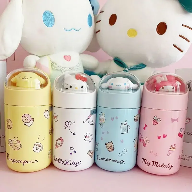 

Sanrioed Kawaii аниме мультфильм серии HelloKitty My melody Cinnamoroll высокая цена милая девочка термос чашка студенческий подарок для детей