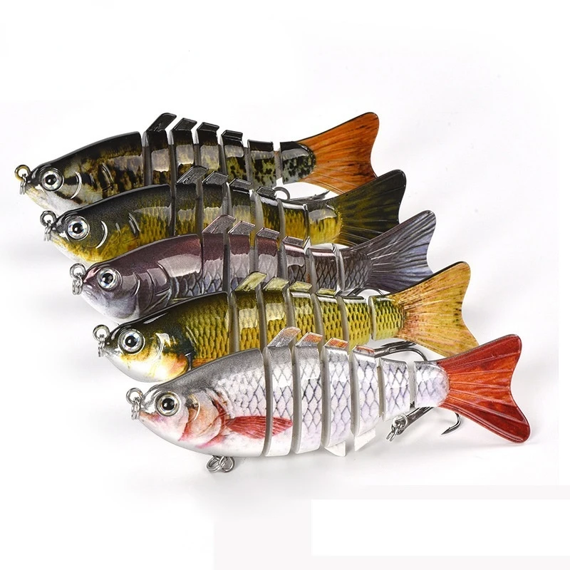 

Sinking Wobblers Fishing Lures Section 7 10cm Multi-section Luya Bait Plastic Hard Bait False Bait Simulation Bionic Fresh Water