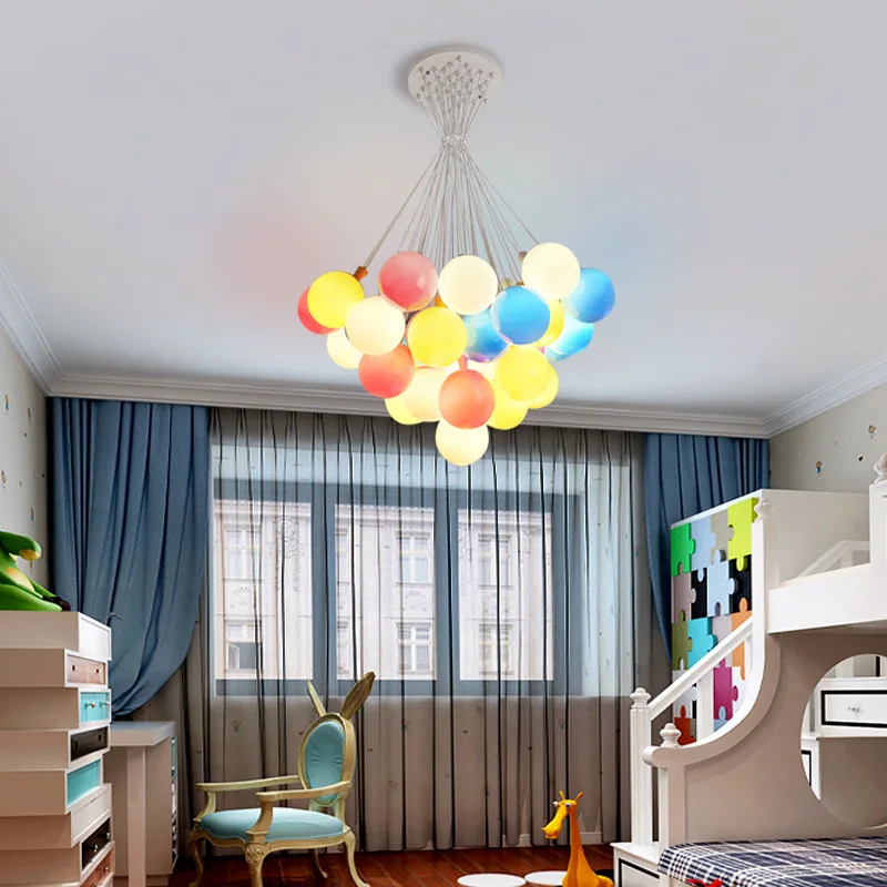 

Balloon Shape Decoration New Modern Chandeliers Lights Indoor Lighting Living Children's Room Kid Bedroom Hall Salon Loft Lamps