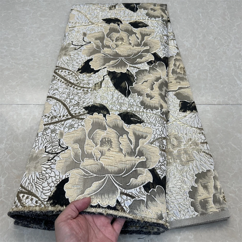 Нигерийская африканская жаккардовая кружевная ткань вышивка 2024 вечерние платья