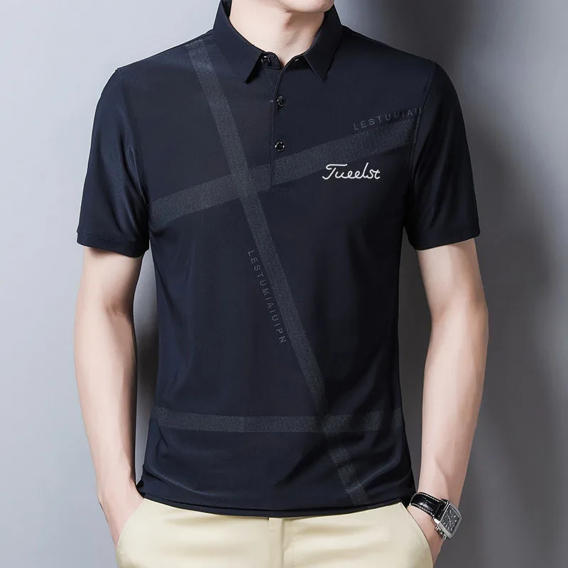 Рубашки для гольфа американского бренда высокого качества мужские Летние