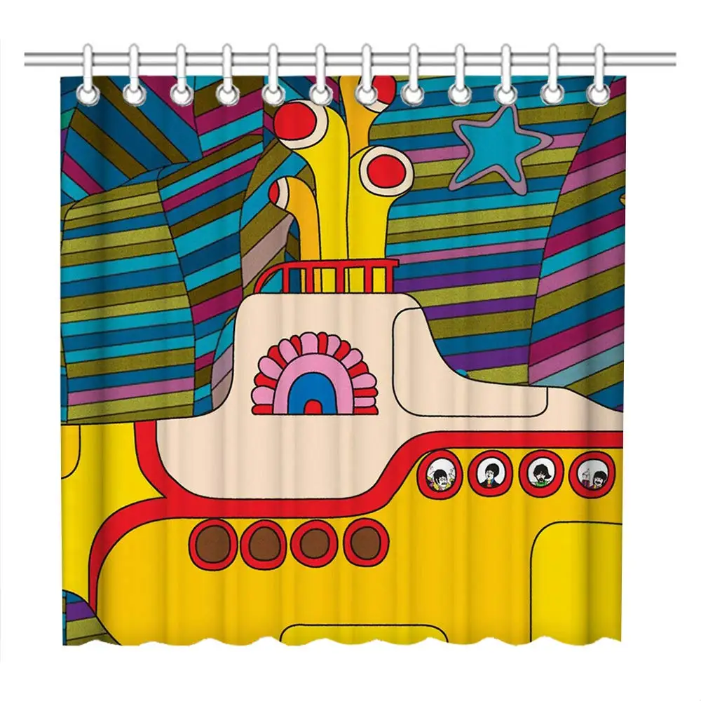 

Cartoon pattern bathroom shower curtain shower curtain bathroom decoration shower curtain screen home decoration free hook