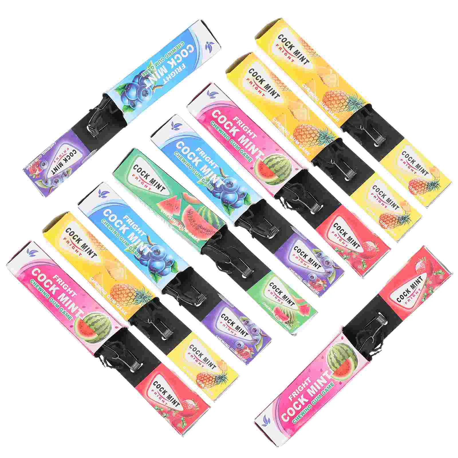 

10 Pcs Chewing Gum Prank Trick Toys Halloween Gifts Cockroach Props Joke Fool's Day Favors Electric shocker