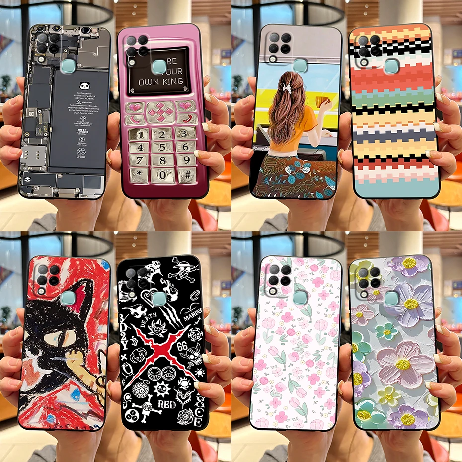 Чехол для телефона Infinix Hot 10S NFC Hot10s 10T 11 G37 X689F X689 X689C стильный рисунок силиконовый