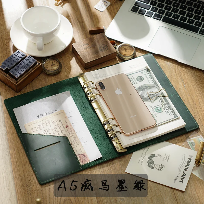 Винтажный кожаный блокнот AIGUONIU LN105