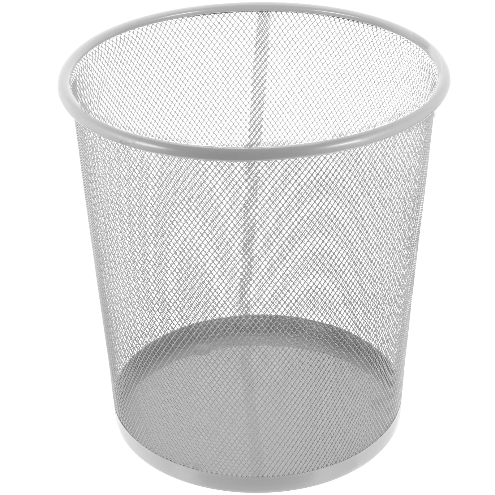 

Trash Can Paper Metal Home Basket Bucket Supplies Wire Thickened Garbage Container Bathroom Storage Household