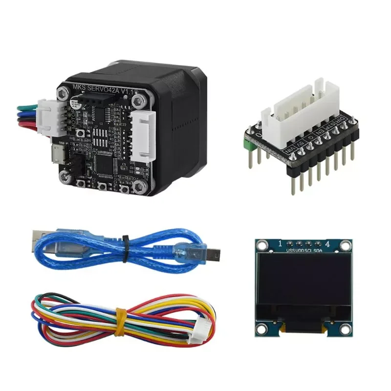 

Драйвер шагового двигателя MKS SERVO42A NEMA17 с замкнутым контуром, запчасти для 3D-принтера с ЧПУ