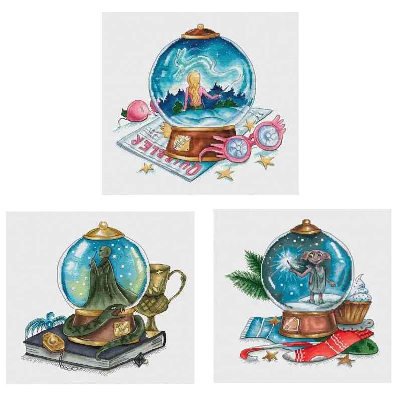 

Волшебные узоры в виде хрустальных шариков, вышивка крестиком 11CT 14CT 18CT, наборы для вышивки крестиком в китайском стиле «сделай сам», наборы ...