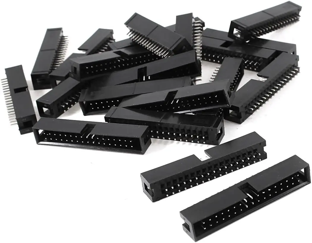 

Keszoox 2.54mm Pitch 34P Dual Rows Straight IDC Pin Headers 20 Pcs