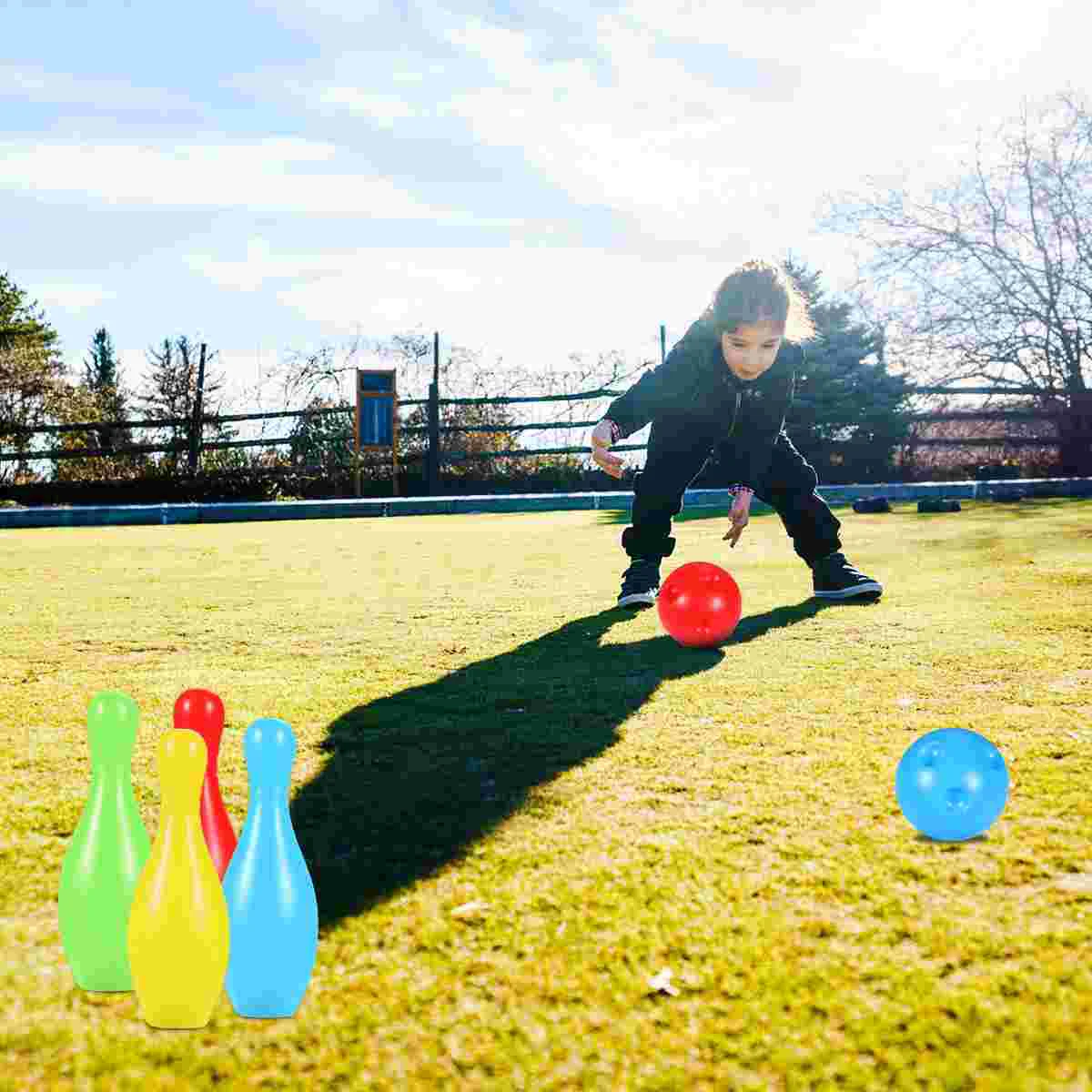 

Bowling Set Kidsplastic Game Sports Games Play Desktop Party Outdoor Mini Fun Pin Kidballs Children Lawn Toys