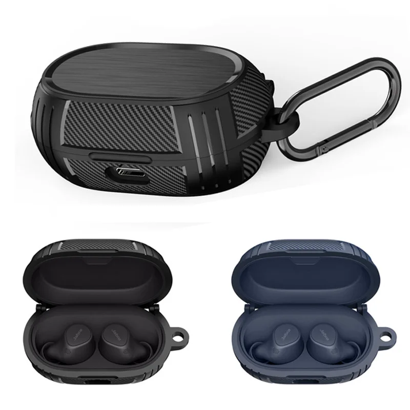 

Роскошный чехол из углеродного волокна ДЛЯ Jabra Elite Active 75t /Elite7pro/ 7Active женский защитный чехол для наушников Jabra Elite 7Active 7Pro