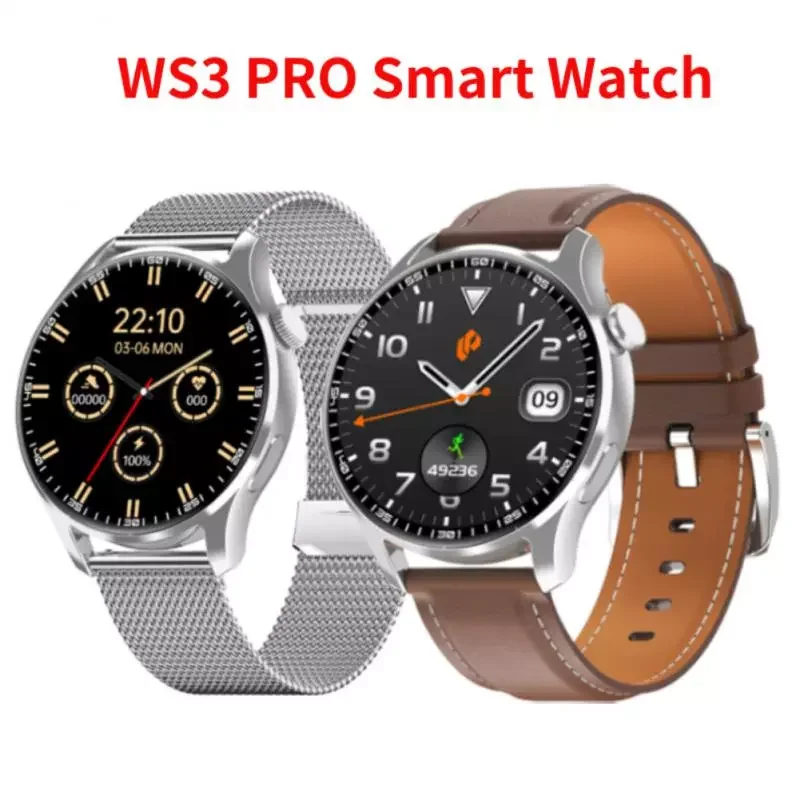 Enlarge Men Full Touch Screen Sport Fitness Watch IP67 Waterproof Bluetooth For Android Ios Smart Watch WS3 PRO