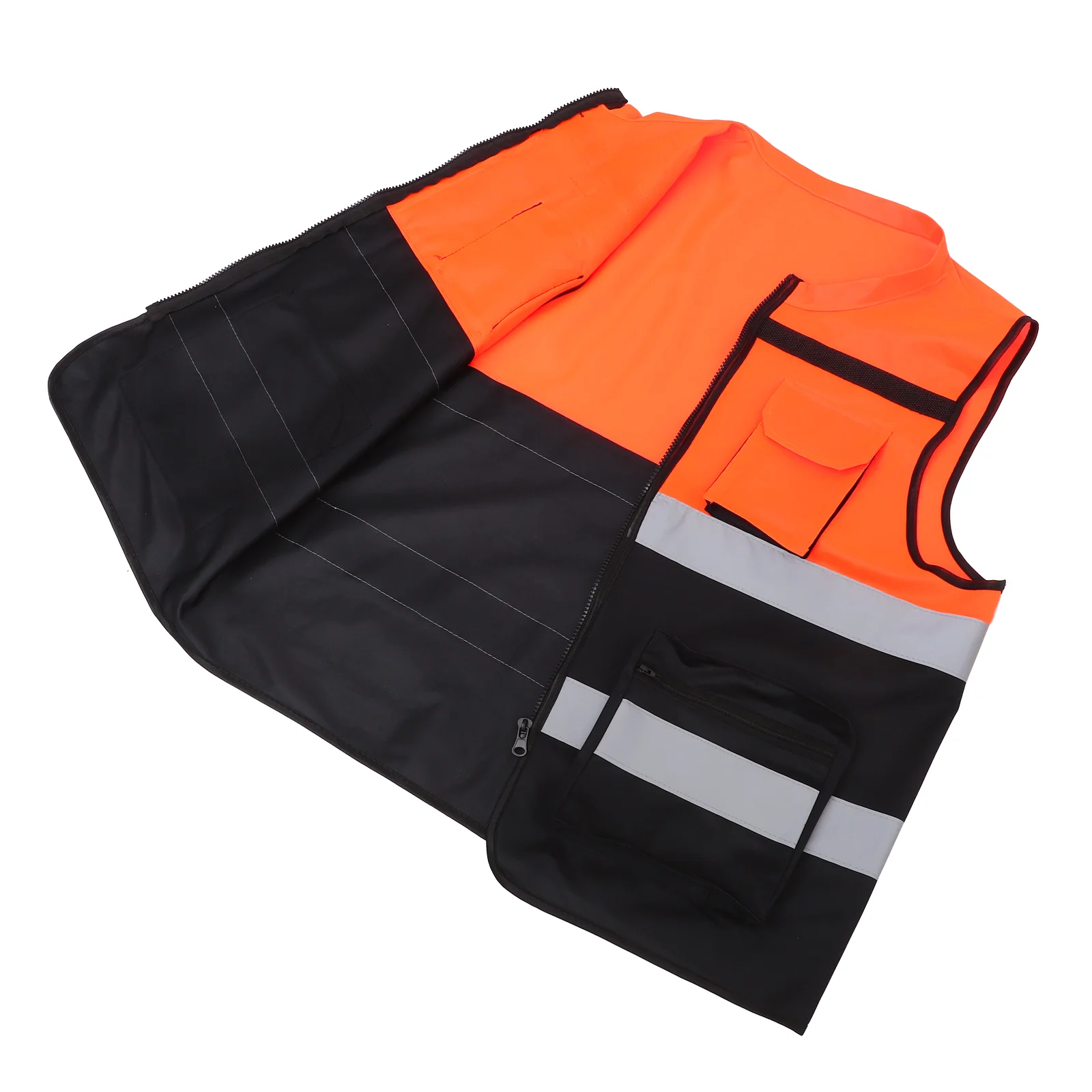 

While West Reflective Vest High Visibility Running at Night Security Safety for Men Women's