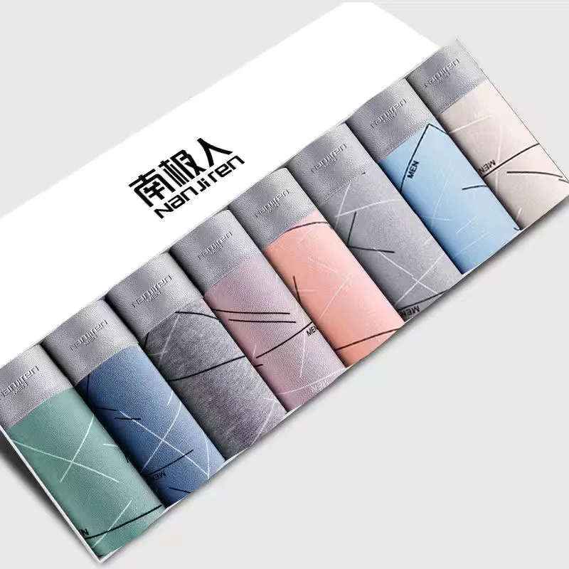 Men's Boxer Shorts Printed Boxers Underpants Male Stretch Shorts Comfortable Underwear Breathable Men Plus Size Boxer Tangas 4XL