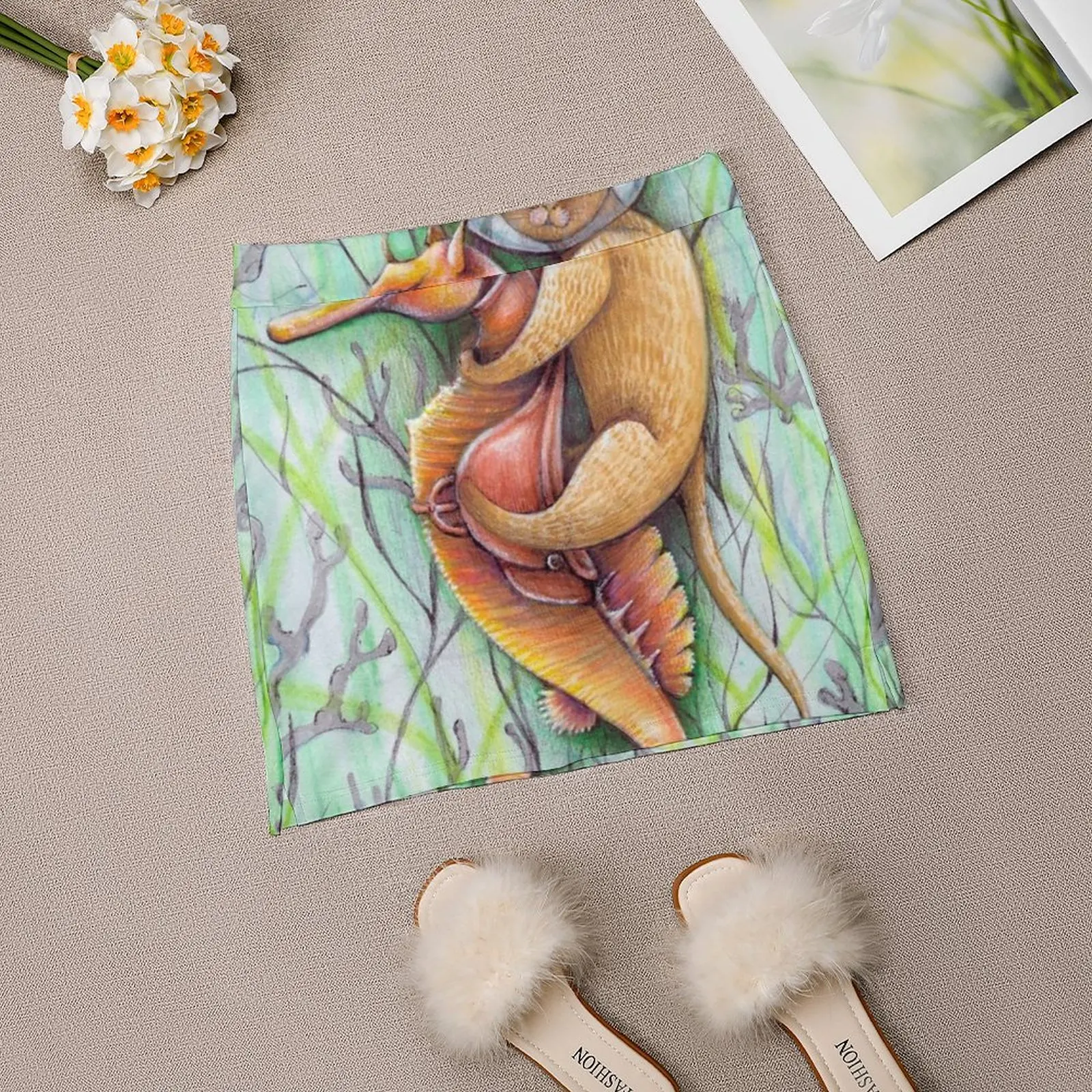 Корейская модная юбка в виде морского конька летние юбки для женщин