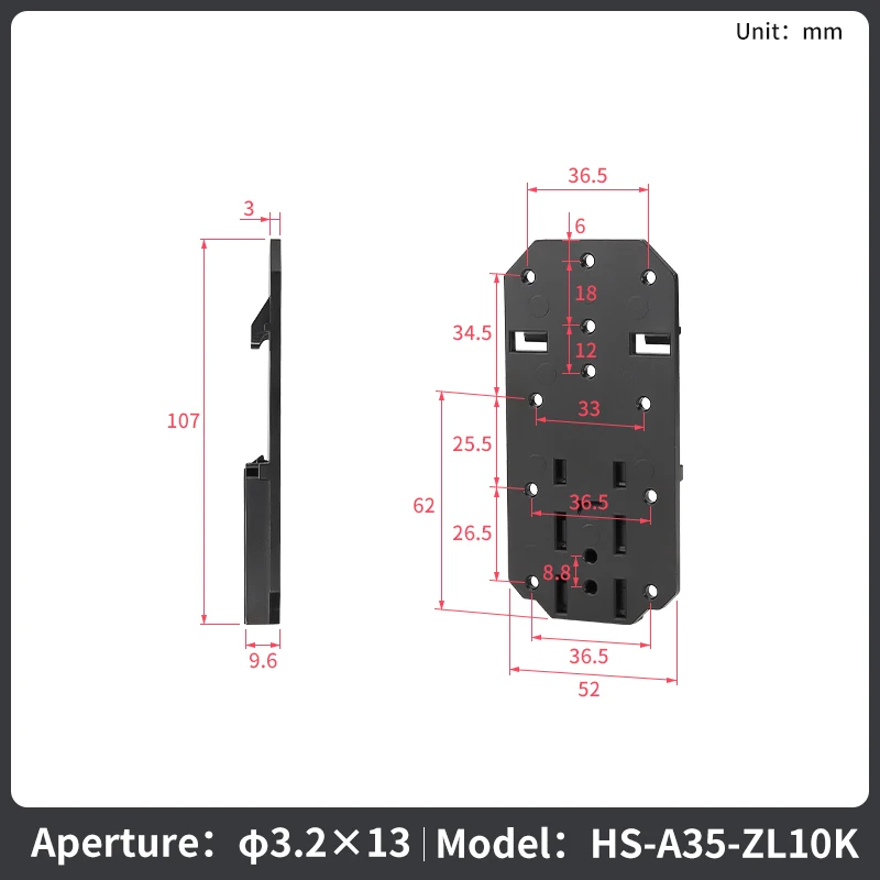 

Сверхмощный монтажный кронштейн ENMG для DIN-рейки — зажим для DIN-рейки 35 мм, литье из алюминиевого сплава, стандарт GB, совместимый с C45, износостойкий