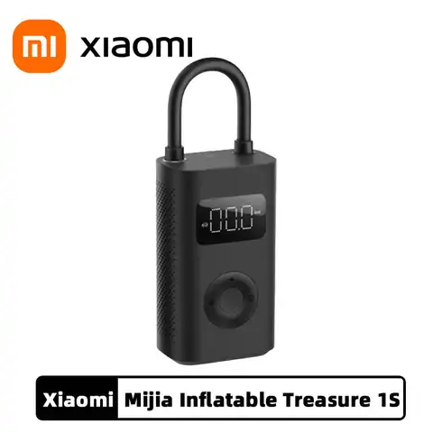 Насос Xiaomi Mijia Smart Pump 1S, насос для автомобильных шин, надувных шин, мячей, с цифровым дисплеем, с предварительной загрузкой, компактный, Mini MJCQB04QJ