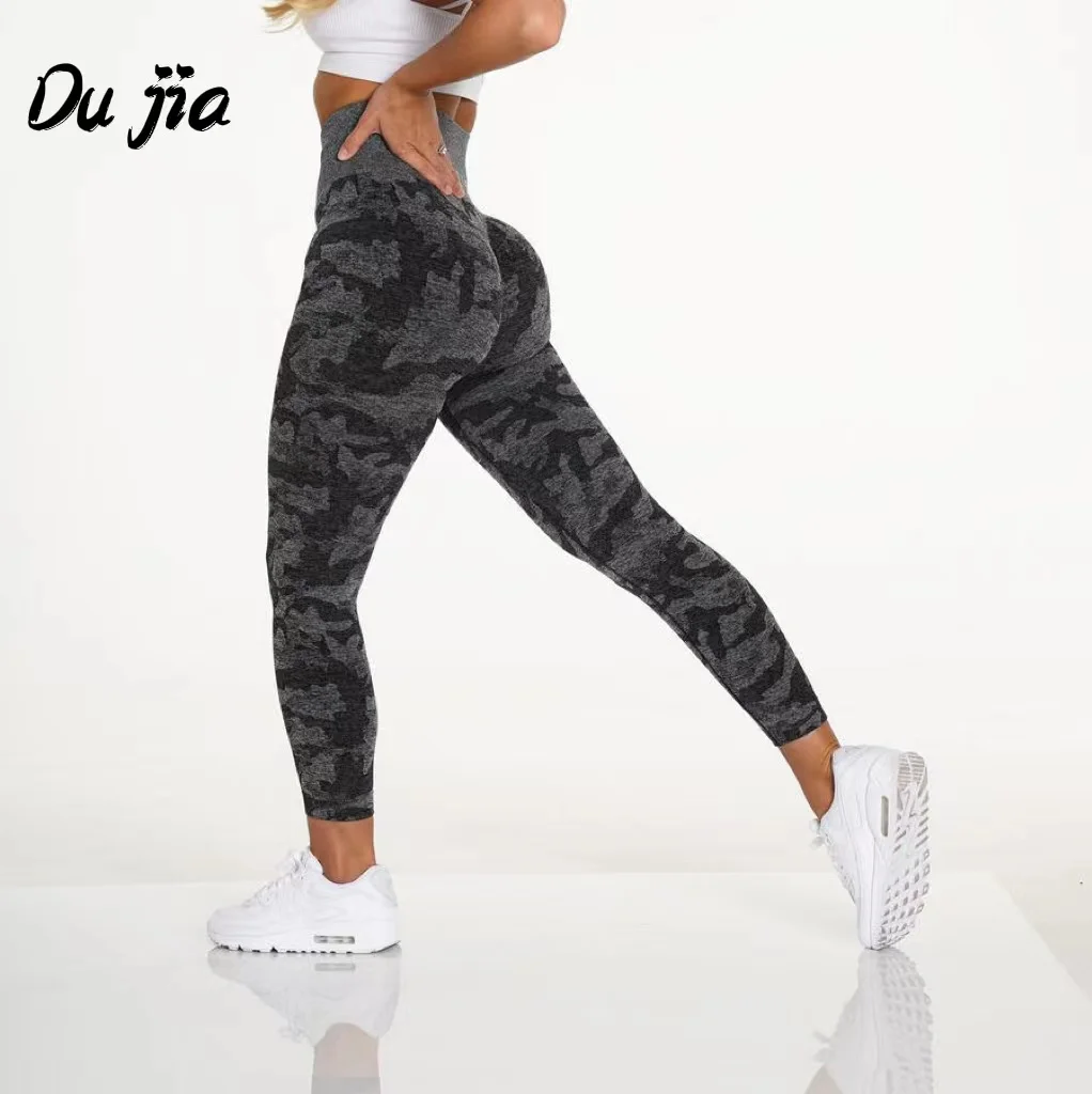 2022New Camouflage Seamless Camo Leggings Women High Waist Scrunch Butt Booty Gym Wear Femme Sports Leggings Fitness Yoga Pants