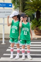 boys basketball uniform outdoor sportswear 3 12 years old boys youth basketball vest short suit summer childrens clothes set