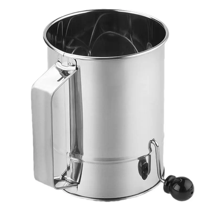 Ручной сито для выпечки муки из нержавеющей стали ручной тортов пирогов кексов и