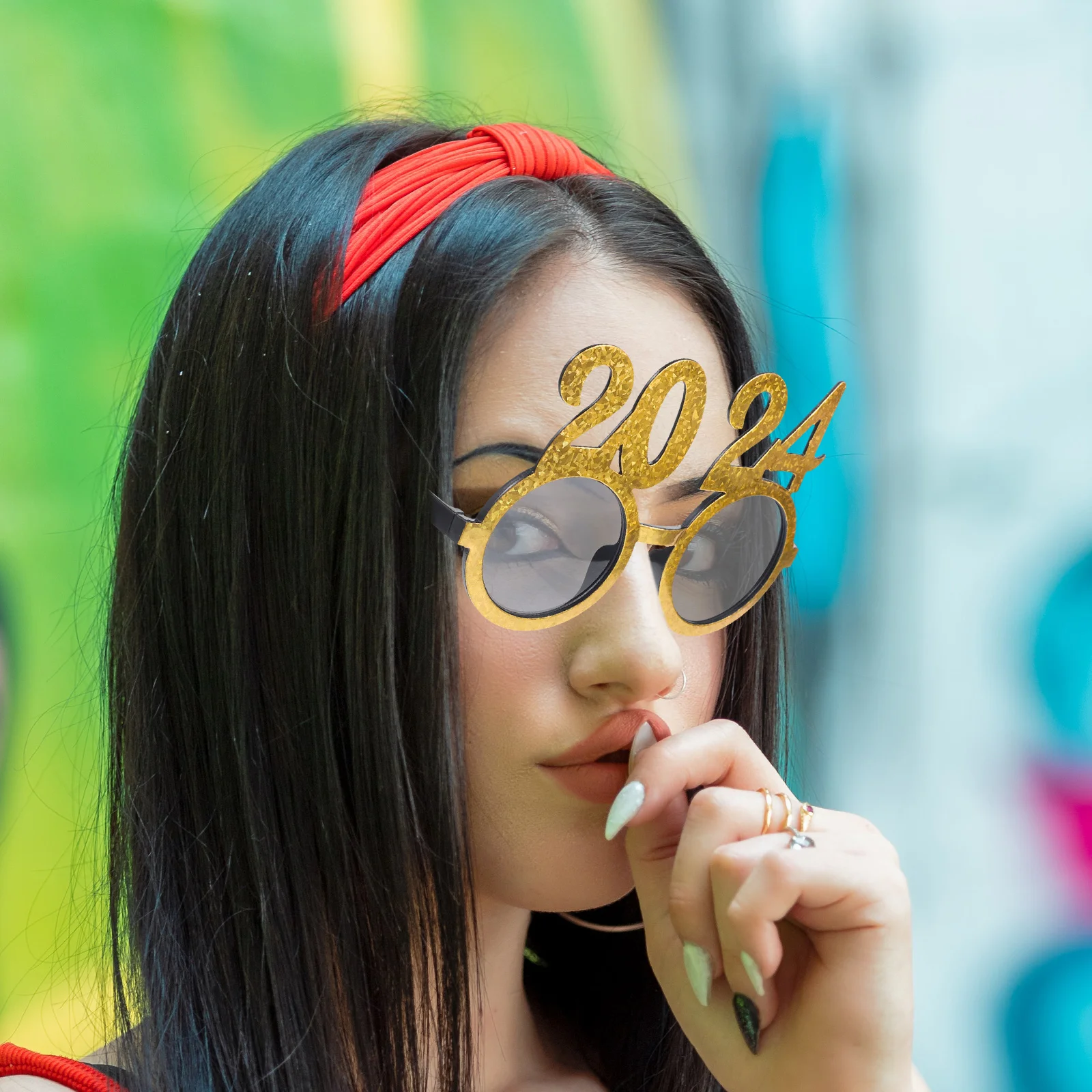 

3pcs Performance Eyeglasses Party Glasses Party Photography Prop Graduation Party Decor
