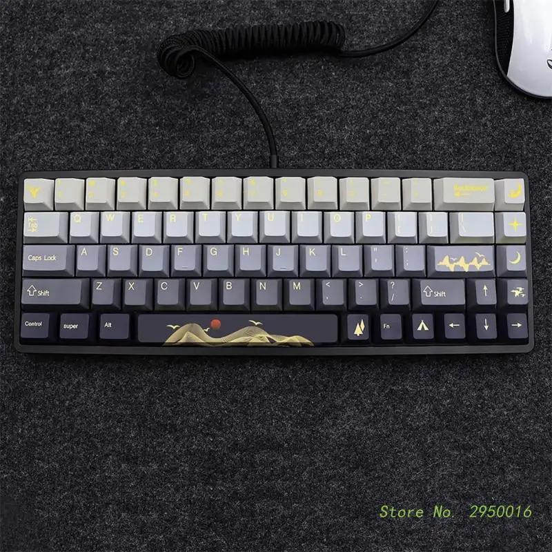 

136 клавиш краска-SUB клавиши Вишневый профиль DayTheme колпачки для MX-switch игровая механическая клавиатура