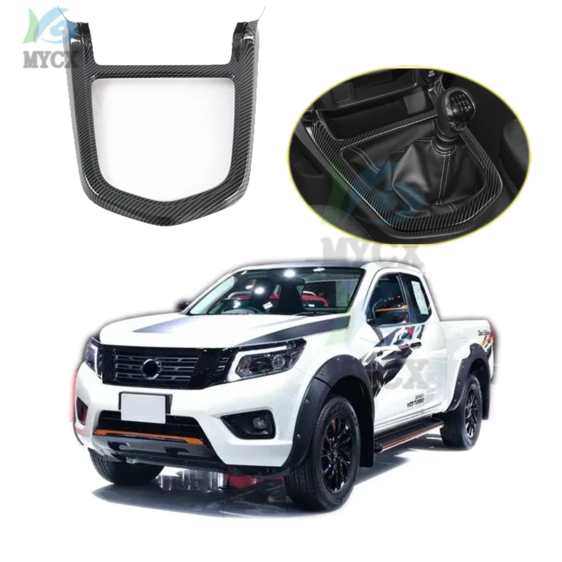 

Для Nissan Navara NP300 ST 2019 2020 2021 2022 автомобильные аксессуары ABS углеродная Автомобильная панель переключения передач наклейка крышка отделка 1 шт.