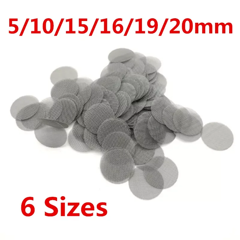 

19/15/10/5mm Multifunctional Hookah Water Pipe Stainless Steel Tobacco Smoking Accessorie Metal Filters Smoke Pipe Screen Gauze