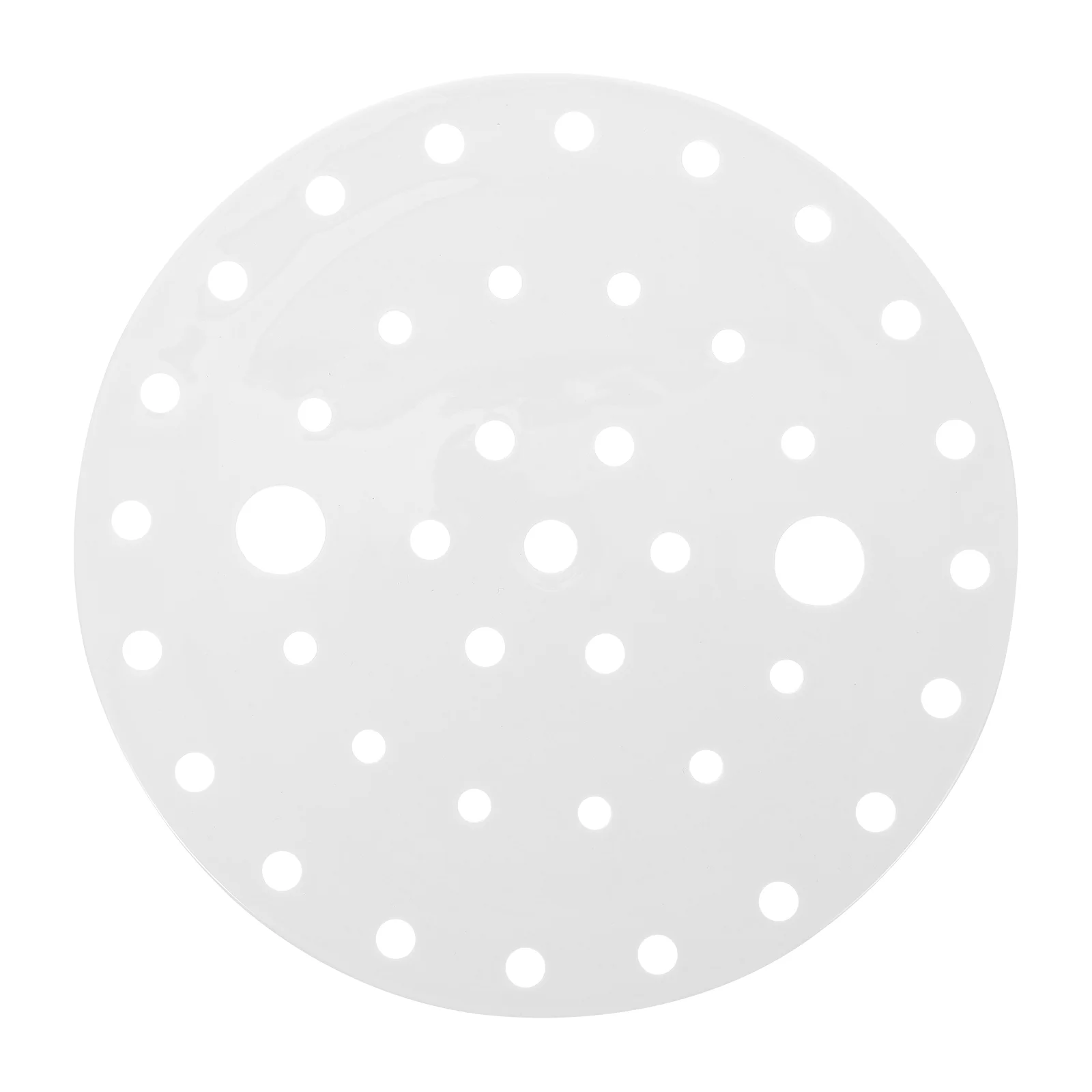 

1pc Kitchen Steaming Plate Ceramic Dumpling Steamer Household Draining Plate