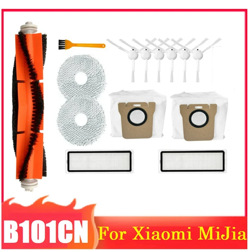 

Фильтр НЕРА Для робота-пылесоса Xiaomi Mijia B101CN, насадка на швабру, основная и боковая щетки, 14 шт.