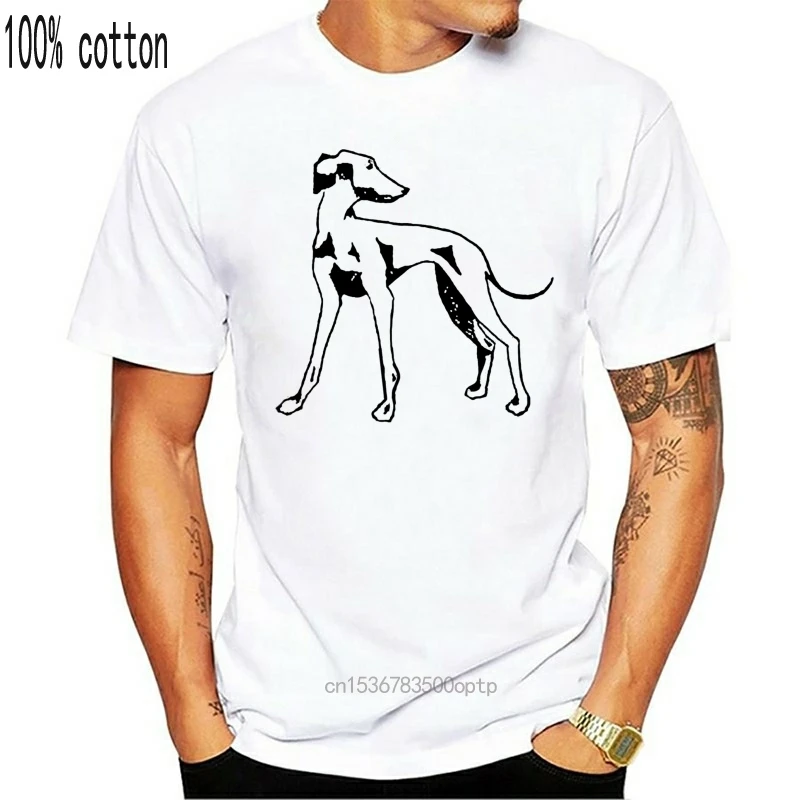 

Man Clothing Unisex Greyhound Shirt Dog Tshirts For Men Hand Screen-printed Whippet Tshirt Italian Greyhound Graphic Tee For Men
