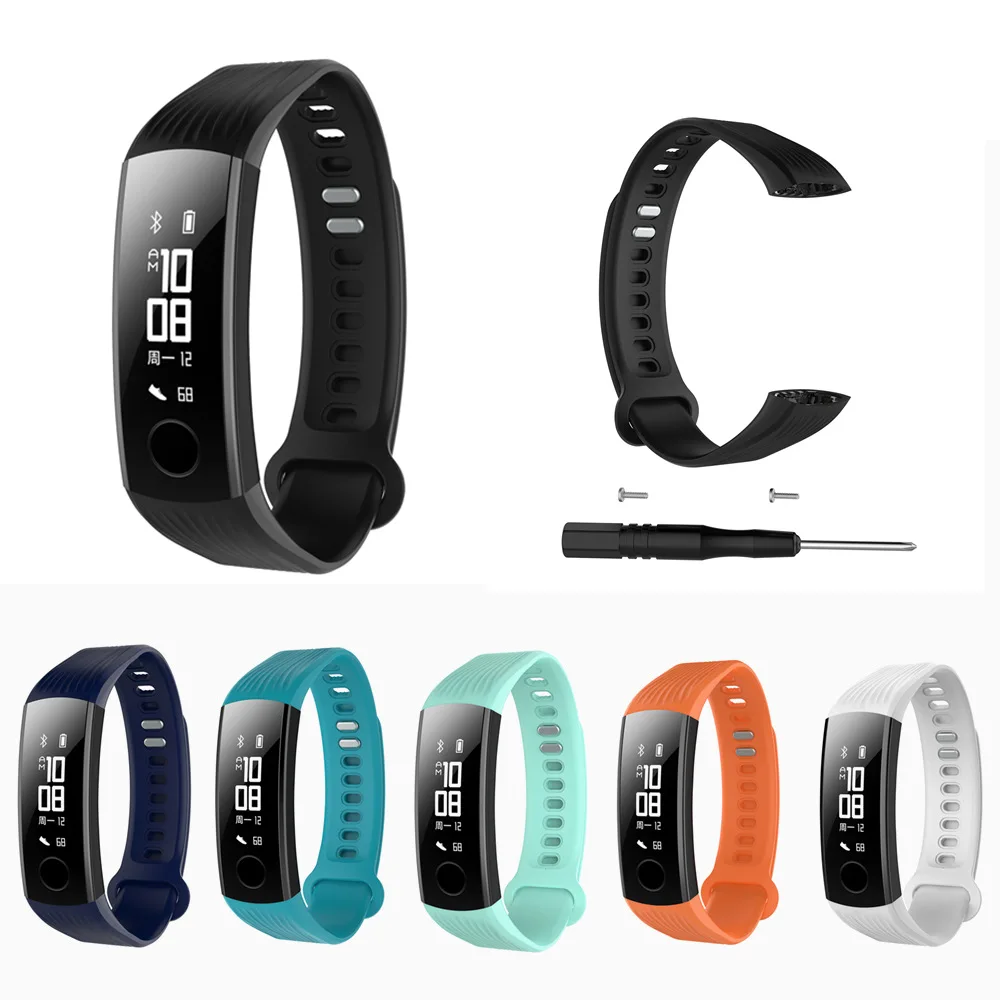 

Smart Bracelet Strap For Honor Band 3 Watchband Silicone Sports Wrist Band Replacement Straps For Huawei Honor 3 Accessories
