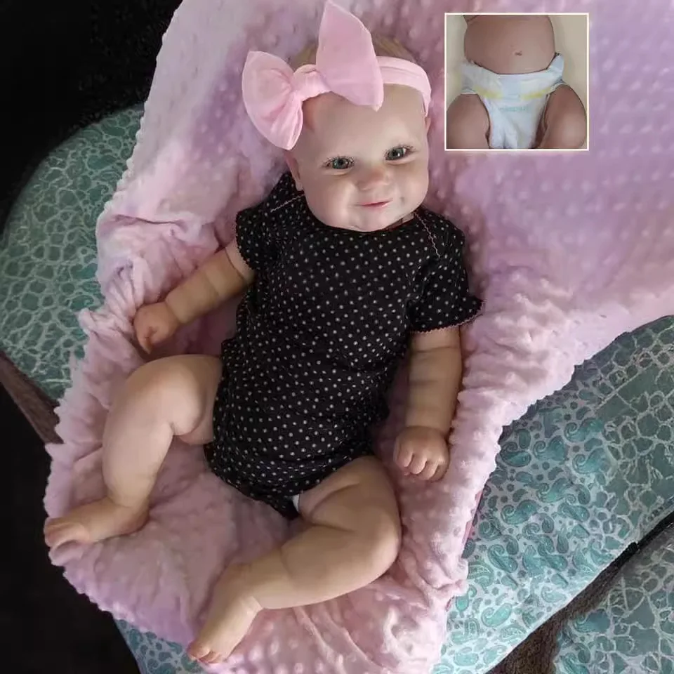 50 см Maddie Bebe Reborn куклы окрашенные для новорожденных полностью сиконовые виниловые