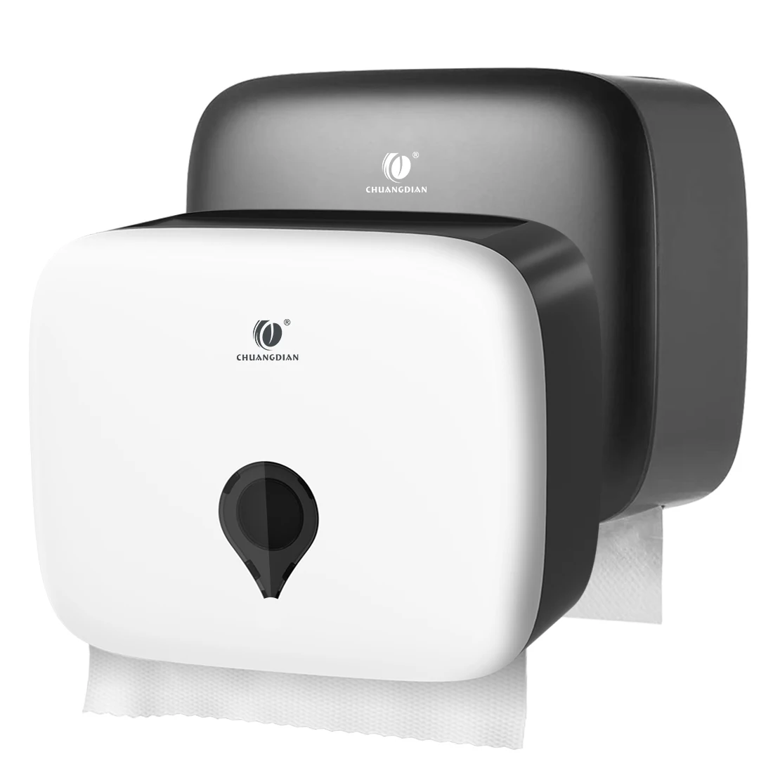 

Bathroom Tissue Dispenser Toilet paper towel dispenser Towel Rack Tissue Dispenser ABS Waterproof Wall Mounted Punch Free