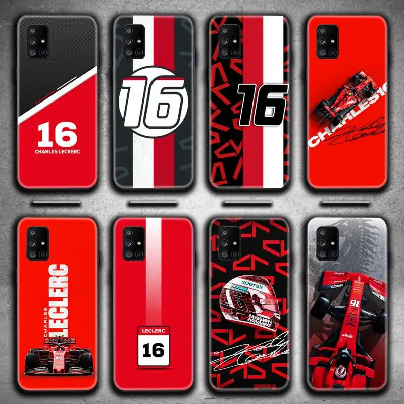 

Charles Leclerc F1 16 Phone Case For Samsung Galaxy A52 A21S A02S A12 A31 A81 A10 A30 A32 A50 A80 A71 A51 5G