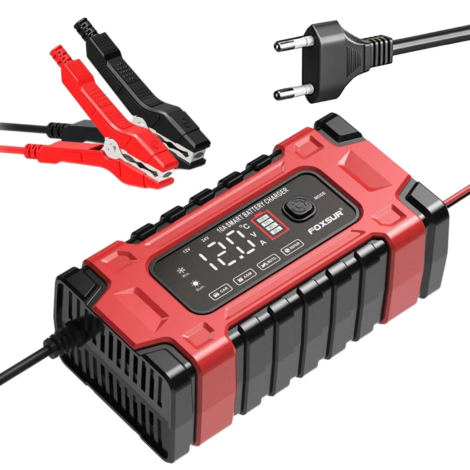 

Car Battery Charger 8 Amp Battery Maintainer for Lawn Mower Marine Boat