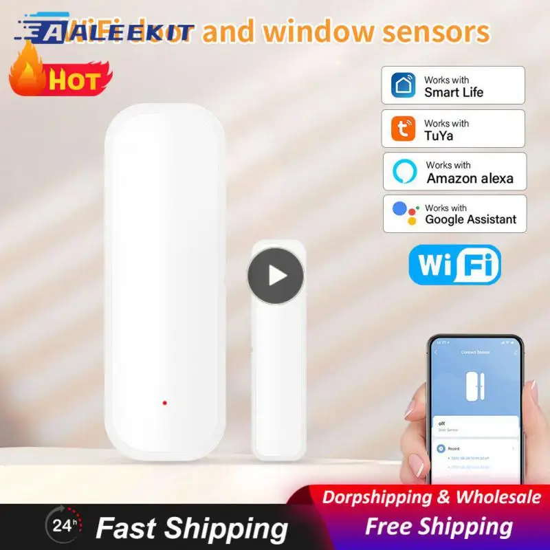 

1 ~ 8 шт. независимый магнитный датчик окон Wifi Smart Life App смарт-детекторы открытия/закрытия дверей управление приложением смарт-датчик двери