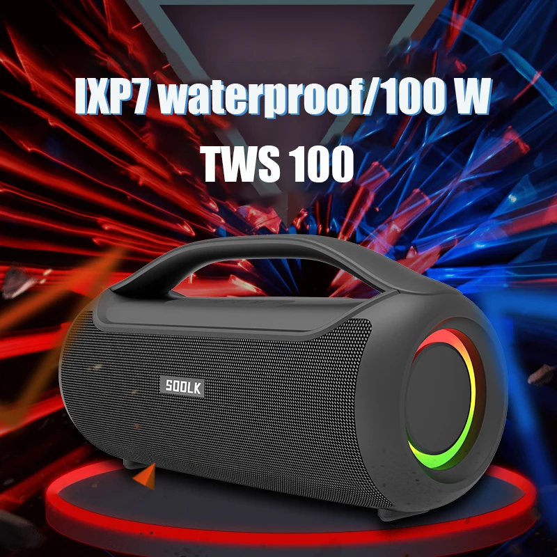 

Беспроводная Bluetooth-колонка, 120 Вт, водостойкая