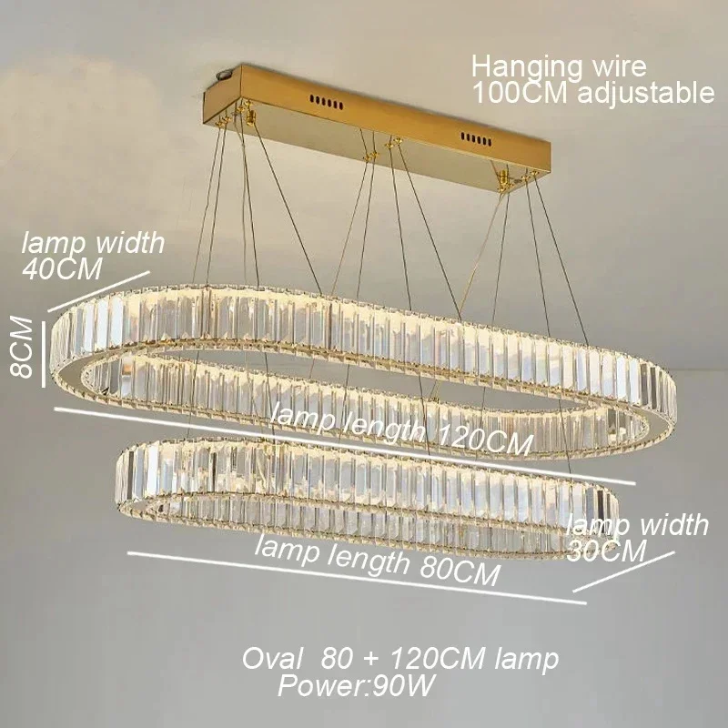 

Люстра TAONUANSHU хрустальная золотая 220В